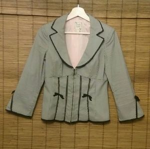 NANETTE LEPORE Stunning Black & White Jacket